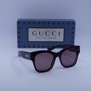 Gucci GG1789S 003 Square Sunglasses - Black/Fuchsia/Lilac